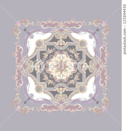 Beautiful Handmade Flower and Scroll Motif Drawings 125844430
