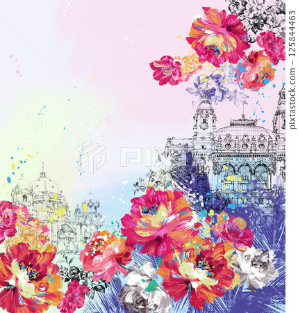 Aesthetic Hand Drawn Curly and Floral Illustration Works Aesthetic Hand Drawn Curly and Floral Illustration Works 125844463