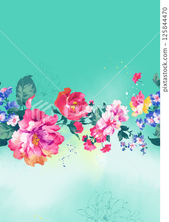 Aesthetic Hand Drawn Curly and Floral Illustration Works Aesthetic Hand Drawn Curly and Floral Illustration Works 125844470