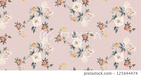 Aesthetic Hand Drawn Curly and Floral Illustration Works Aesthetic Hand Drawn Curly and Floral Illustration Works 125844474