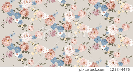 Aesthetic Hand Drawn Curly and Floral Illustration Works Aesthetic Hand Drawn Curly and Floral Illustration Works 125844476