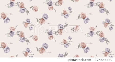 Aesthetic Hand Drawn Curly and Floral Illustration Works Aesthetic Hand Drawn Curly and Floral Illustration Works 125844479