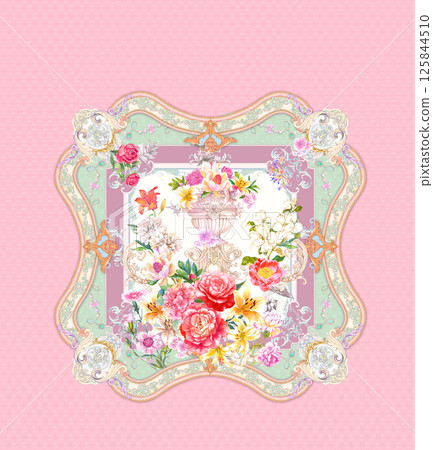 Aesthetic Hand Drawn Curly and Floral Illustration Works 125844510