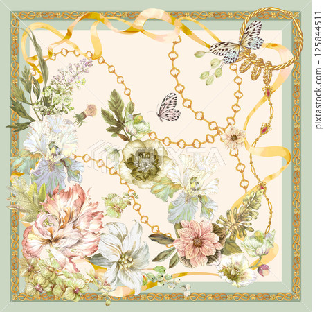 Aesthetic Hand Drawn Curly and Floral Illustration Works Aesthetic Hand Drawn Curly and Floral Illustration Works 125844511