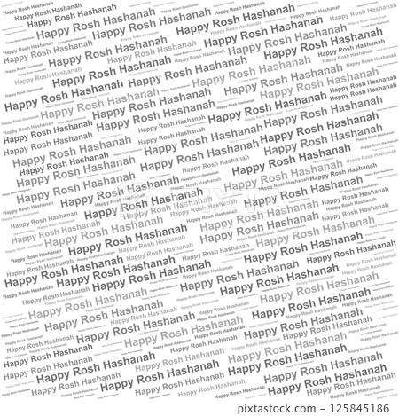 Word cloud with Happy Rosh Hashanah repeated, suitable for Jewish New Year visuals and religious content. Word cloud with Happy Rosh Hashanah repeated, suitable for Jewish New Year visuals and religious content. 125845186