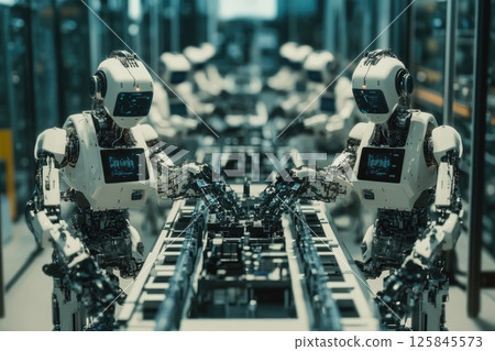 Advanced Robotics in Industrial Assembly Line 125845573
