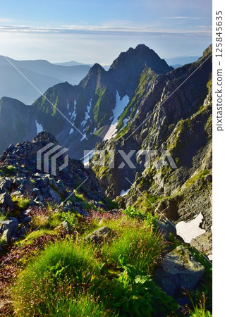 The peaks of the Northern Alps as seen from Mount Hotaka 125845635