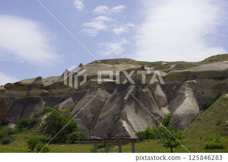 土耳其卡帕多西亞的僧侶谷 土耳其卡帕多西亞的僧侶谷 125846283