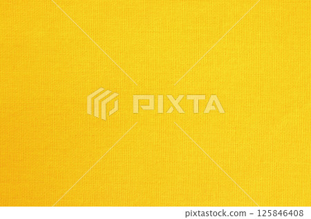 Yellow cotton fabric cloth texture background, seamless pattern of natural textile. 125846408