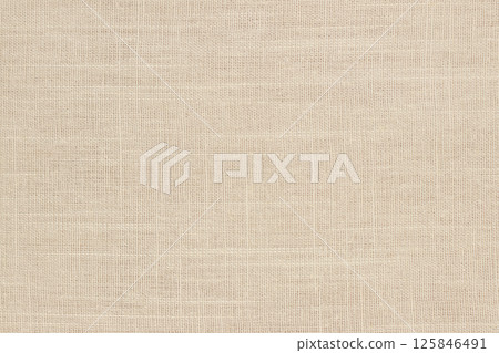 Brown linen fabric texture background, seamless pattern of natural textile. 125846491