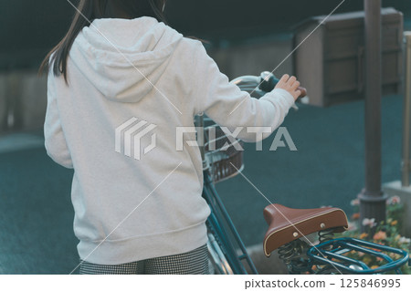 girl, bicycle, bike 125846995