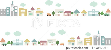 Various stylish and cute building materials 125847012