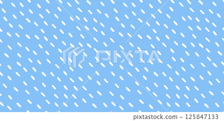 Simple rain pattern. Diagonal dashed lines. Rainy season background. White Water drops or raindrops seamless pattern. Vector illustration Simple rain pattern. Diagonal dashed lines. Rainy season background. White Water drops or raindrops seamless pattern. Vector illustration 125847133