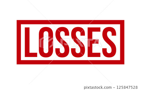 Losses Rubber Stamp Seal Vector 125847528