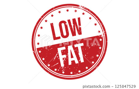 Low Fat Rubber Stamp Seal Vector 125847529