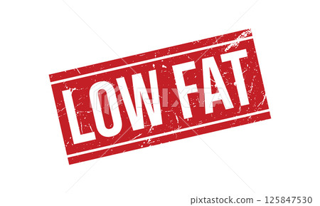 Low Fat Rubber Stamp Seal Vector 125847530