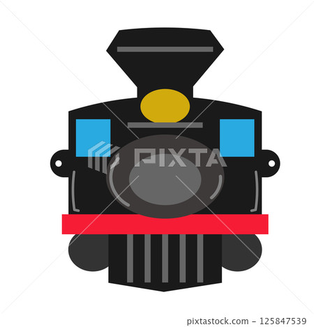蒸汽機車面具插圖 125847539