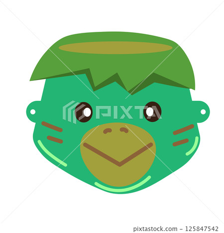 Cute kappa mask illustration Cute kappa mask illustration 125847542
