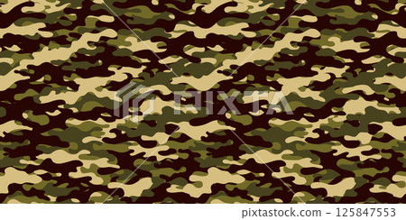 迷彩圖案-無縫背景材料 125847553
