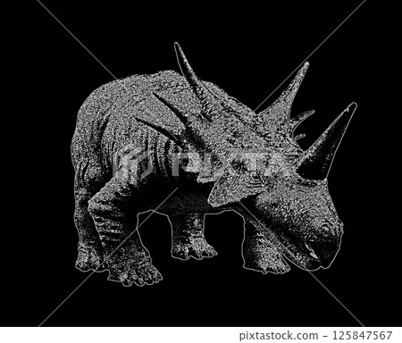 Styracosaurus dinosaur 125847567