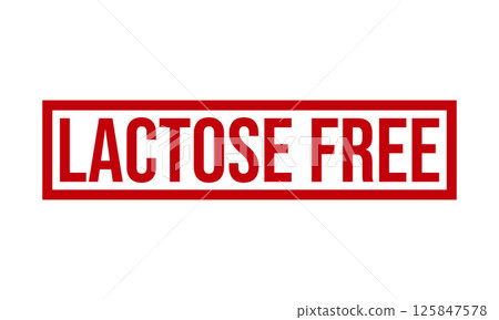 Lactose Free Rubber Stamp Seal Vector Lactose Free Rubber Stamp Seal Vector 125847578