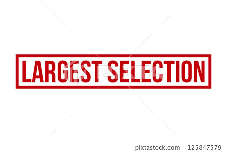 Red Largest Selection Rubber Stamp Seal Vector Red Largest Selection Rubber Stamp Seal Vector 125847579