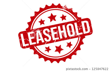 Leasehold Rubber Stamp Seal Vector 125847622