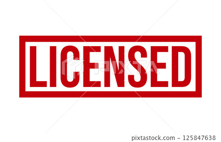 Licensed Rubber Stamp Seal Vector Licensed Rubber Stamp Seal Vector 125847638