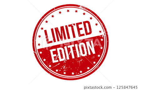 Limited Edition Rubber Stamp Seal Vector Limited Edition Rubber Stamp Seal Vector 125847645