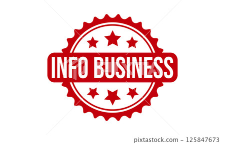 Info Business Rubber Stamp Seal Vector Info Business Rubber Stamp Seal Vector 125847673