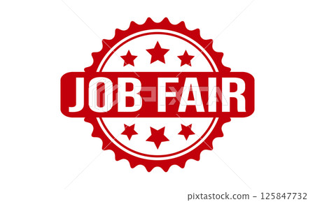 Job Fair Rubber Stamp Seal Vector Job Fair Rubber Stamp Seal Vector 125847732