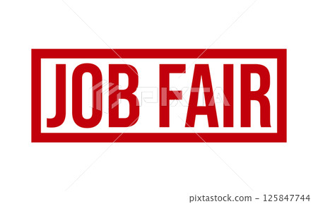 Job Fair Rubber Stamp Seal Vector 125847744
