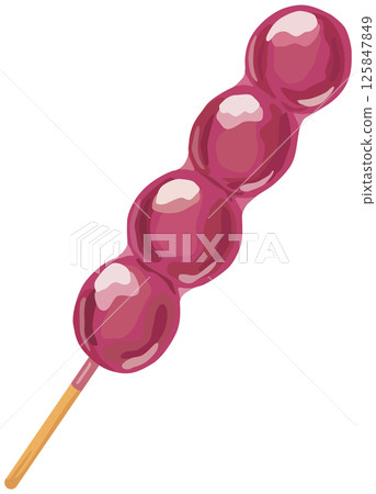 Grape candy illustration stall vector material Grape candy illustration stall vector material 125847849
