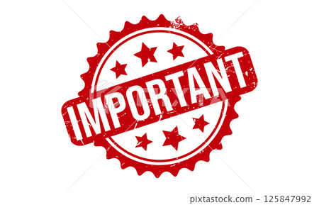 Important Rubber Stamp Seal Vector 125847992