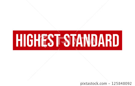 Highest Standard Rubber Stamp Seal Vector 125848092