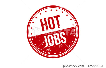 Hot Jobs Rubber Stamp Seal Vector 125848131