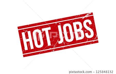 Hot Jobs Rubber Stamp Seal Vector 125848132