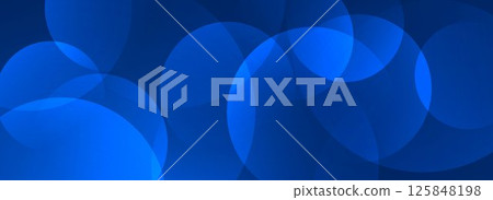 Glowing blue gradient circle background. Geometric technology overlap spheres wallpaper. Abstract bokeh texture for poster, banner, business template, medical brochure. Vector flowing bubbles backdrop Glowing blue gradient circle background. Geometric technology overlap spheres wallpaper. Abstract bokeh texture for poster, banner, business template, medical brochure. Vector flowing bubbles backdrop 125848198