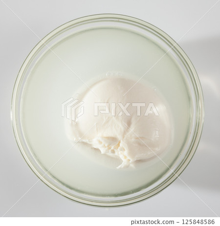 Italian cheese burrata 125848586