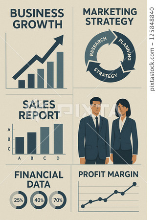 商務會議資料模板 125848840