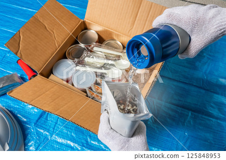 Disaster emergency kit 125848953