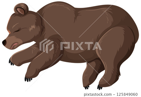 Sleeping Bear in Natural Habitat 125849060