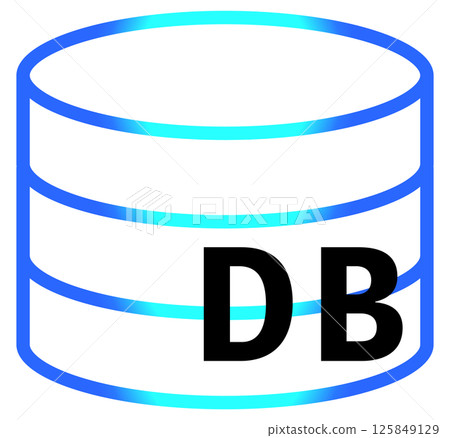 資料庫雲圖標 資料庫雲圖標 125849129