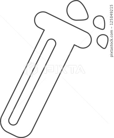 Science items icon. Test tube. Science items icon. Test tube. 125849215