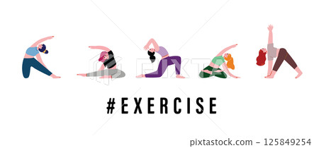 做瑜伽的女人 125849254