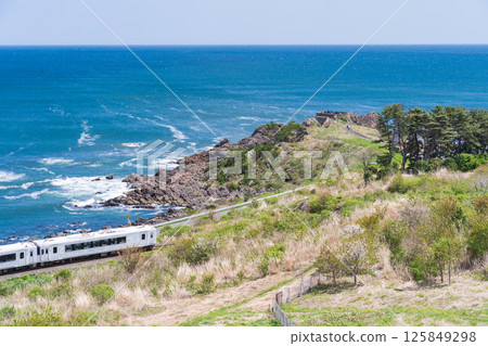 "Aomori Prefecture" Tohoku Emotion Running on the Tanesashi Coast, Hachinohe City "Aomori Prefecture" Tohoku Emotion Running on the Tanesashi Coast, Hachinohe City 125849298