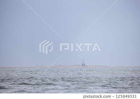 Eierland, De Cocksdorp, Texel, The Netherlands, Oktober 28th, 2024, An Expansive and Serene Ocean 125849331