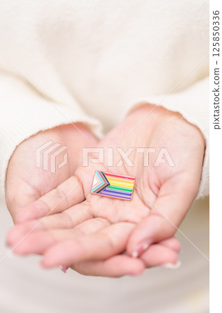 Happy pride month and LGBT or LGBTQ or LGBTQIA with rainbow flag Brooch pin for Lesbian, Gay, Bisexual, Transgender, Queer, Intersex, Non Binary, Marriage Equality Law, Pansexual and Demisexual Happy pride month and LGBT or LGBTQ or LGBTQIA with rainbow flag Brooch pin for Lesbian, Gay, Bisexual, Transgender, Queer, Intersex, Non Binary, Marriage Equality Law, Pansexual and Demisexual 125850336