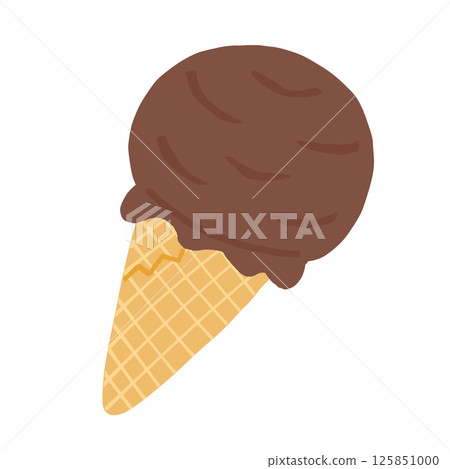 Cone ice cream chocolate 125851000