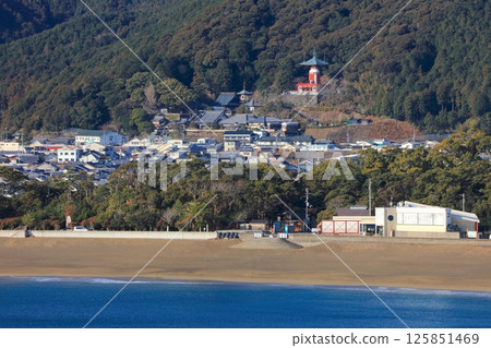 四國遍路第23座寺廟，藥王寺，大濱海灘和日和佐海龜博物館Caretta 125851469